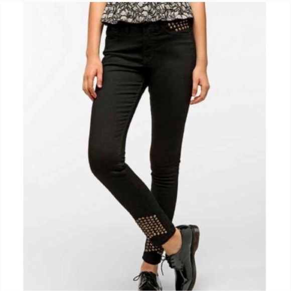 BDG Denim - UO BDG Studded High Rise Cigarette Jeans
